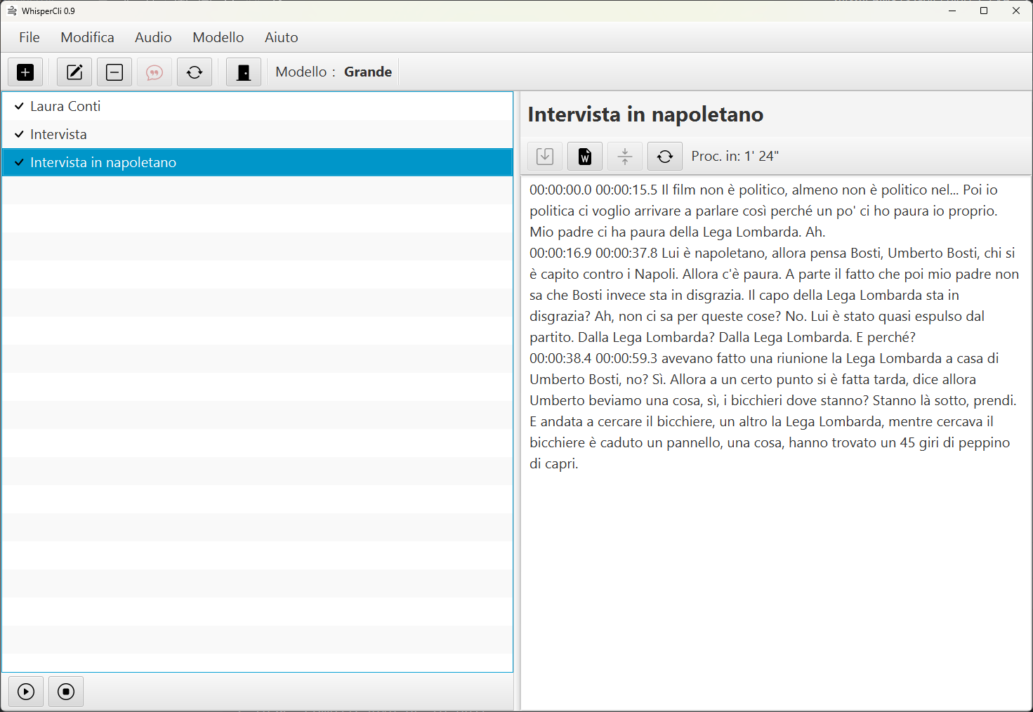 WhisperCli Screenshot